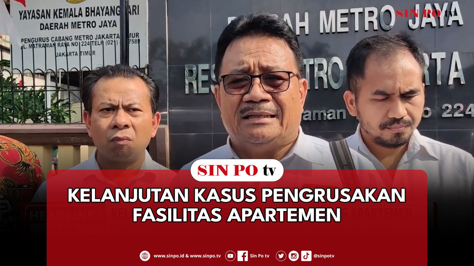 Kelanjutan Kasus Pengrusakan Fasilitas Apartemen