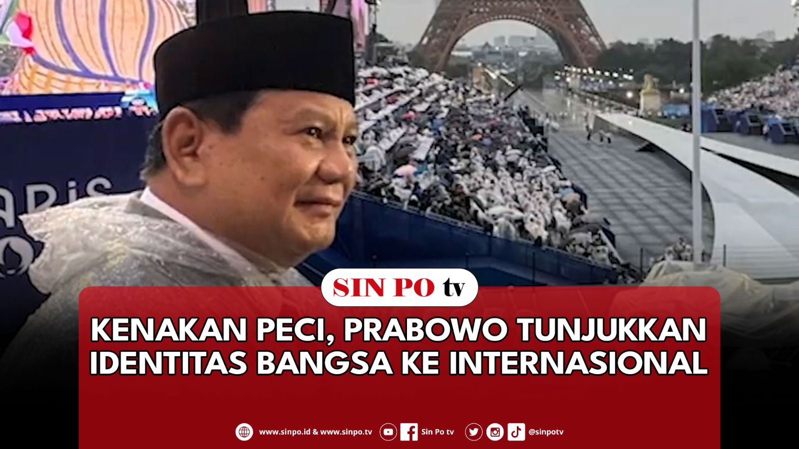 Kenakan Peci, Prabowo Tunjukkan Identitas Bangsa Ke Internasional