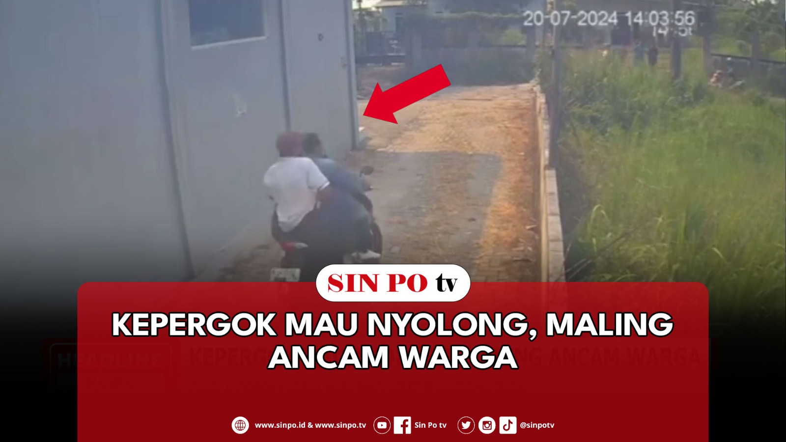 Kepergok Mau Nyolong, Maling Ancam Warga