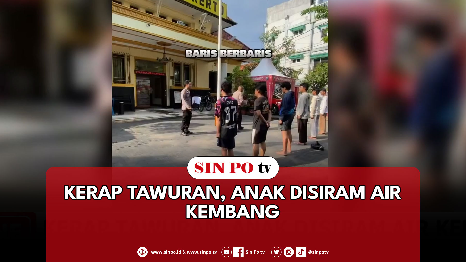 Kerap Tawuran, Anak Disiram Air Kembang