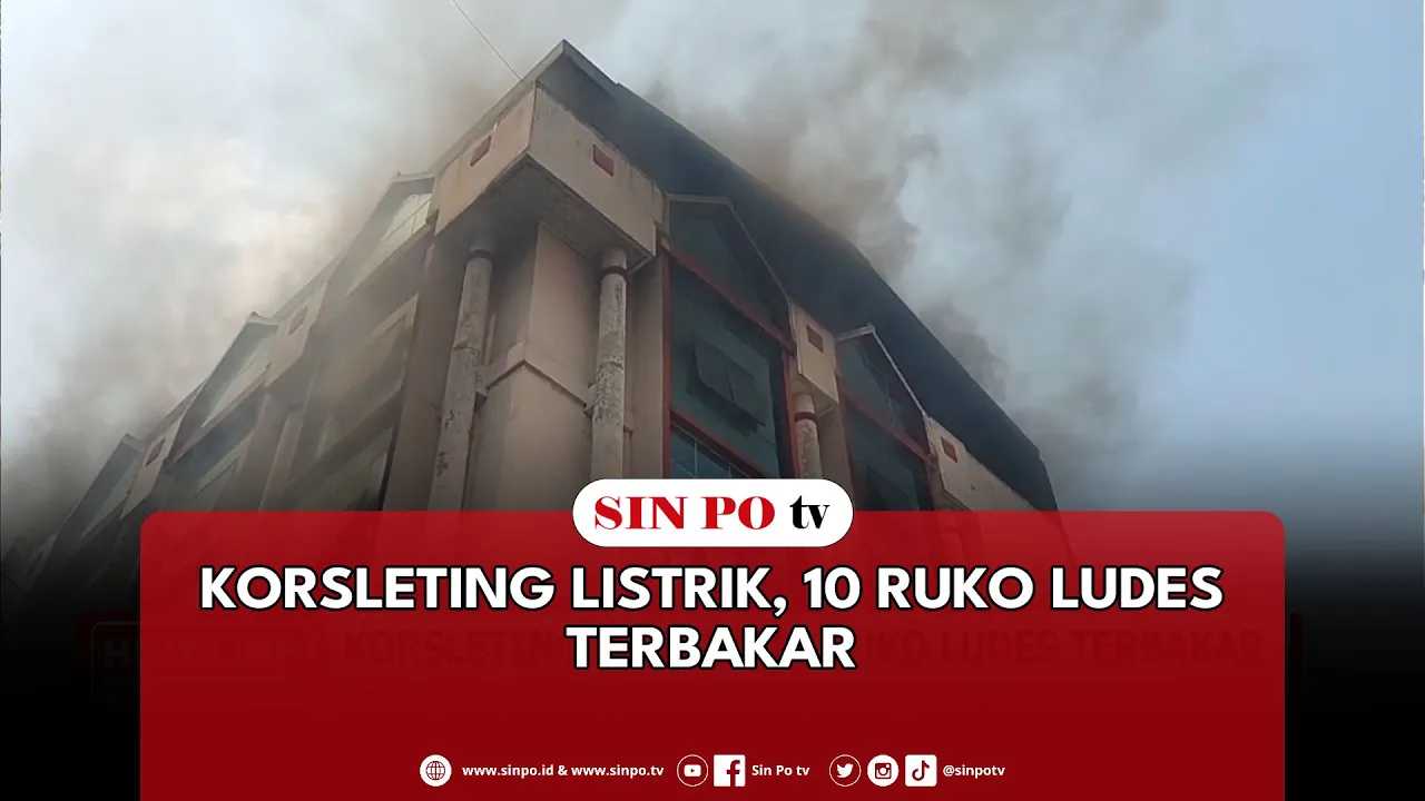 Korsleting Listrik, 10 Ruko Ludes Terbakar