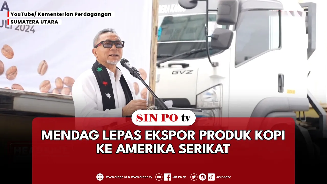 Mendag Lepas Ekspor Produk Kopi Ke Amerika Serikat