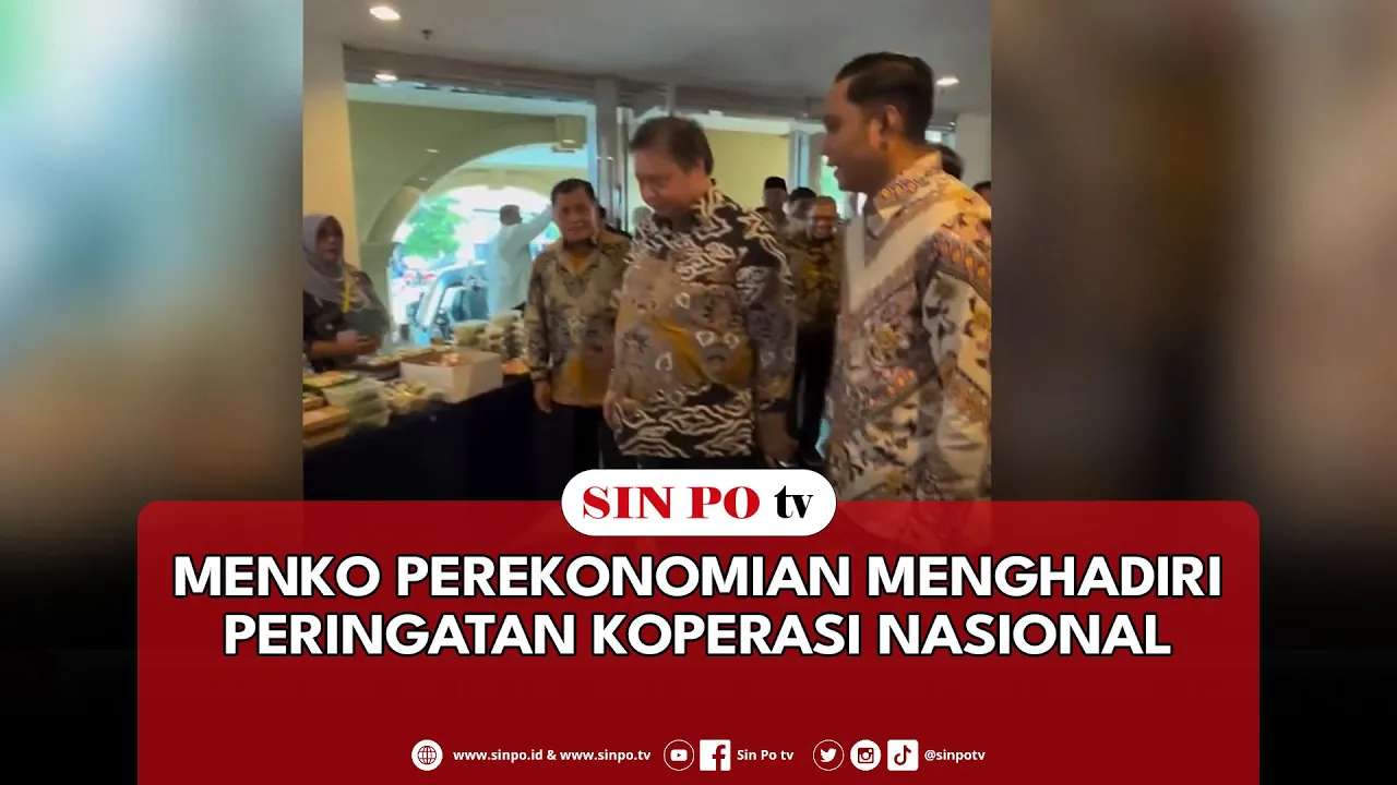 Menko Perekonomian Menghadiri Peringatan Koperasi Nasional
