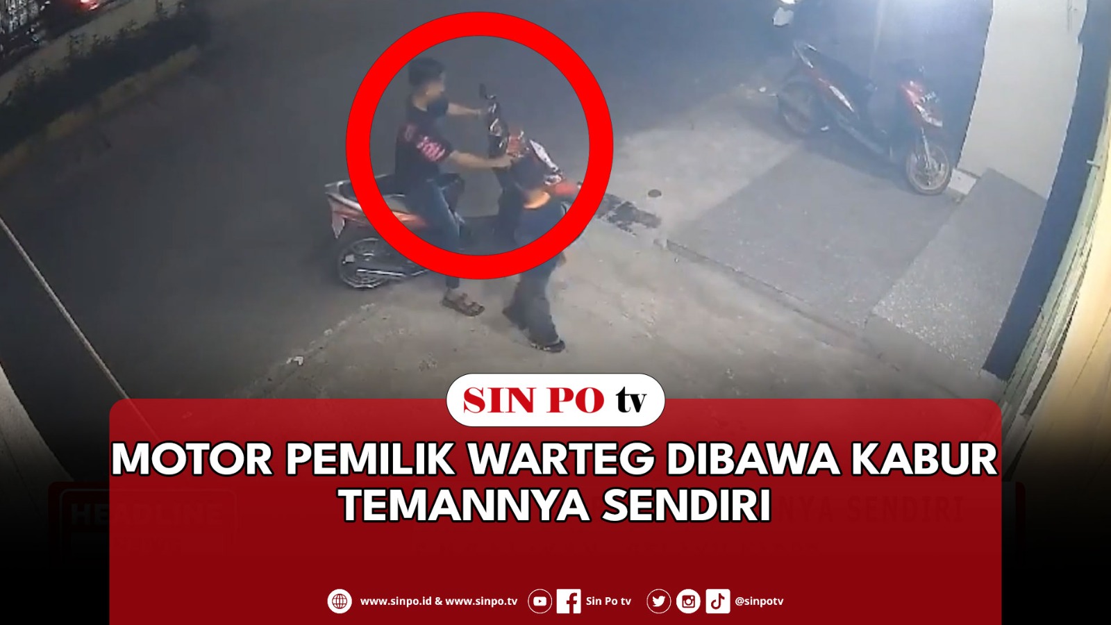 Motor Pemilik Warteg Dibawa Kabur Temannya Sendiri
