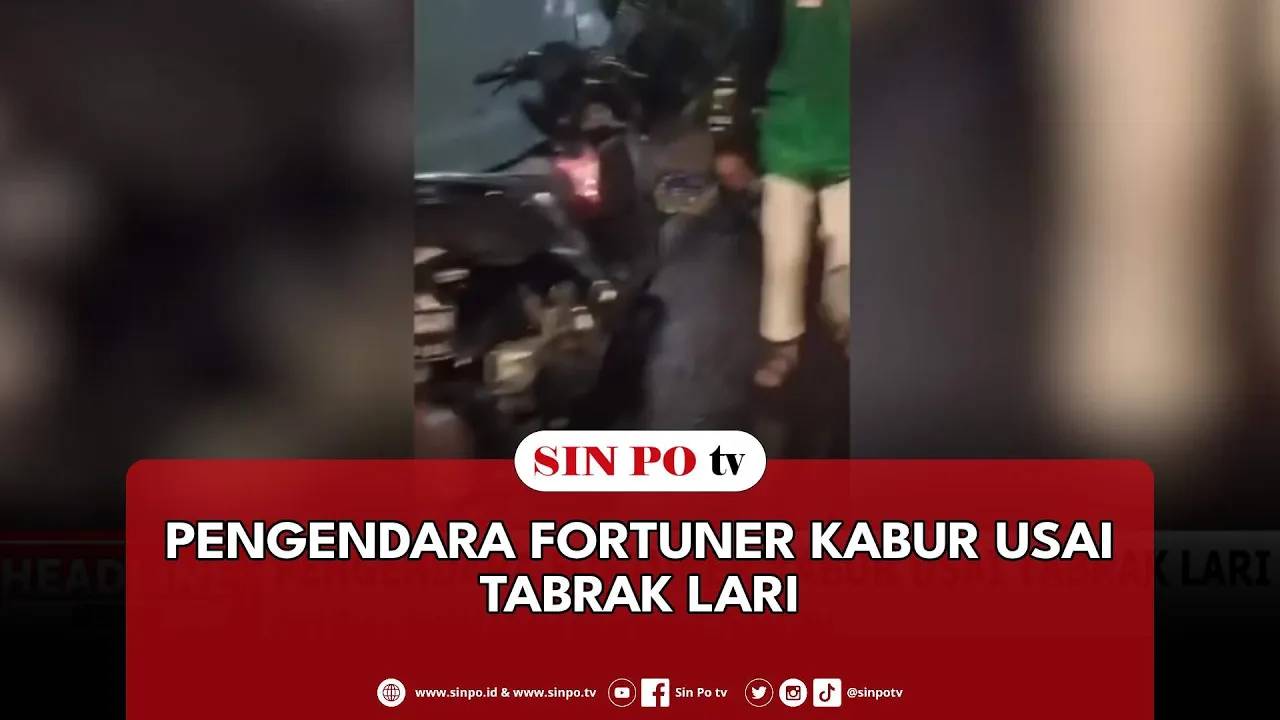 Pengendara Fortuner Kabur Usai Tabrak Lari