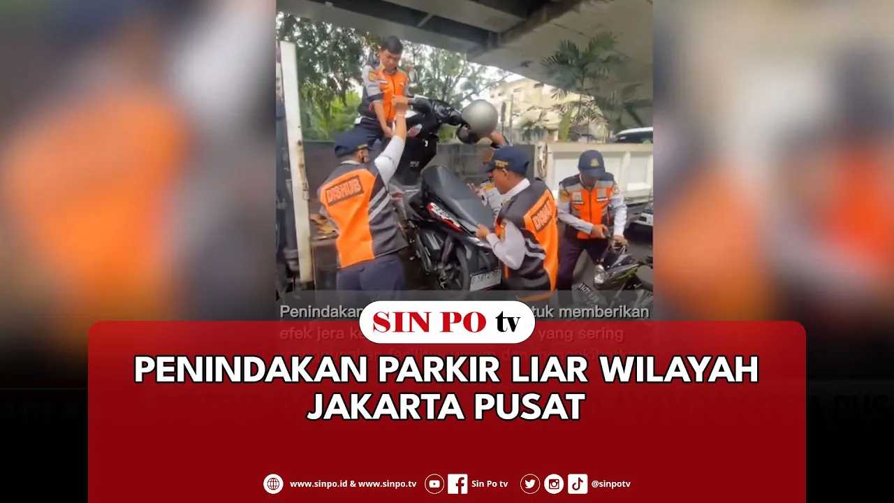 Penindakan Parkir Liar Wilayah Jakarta Pusat