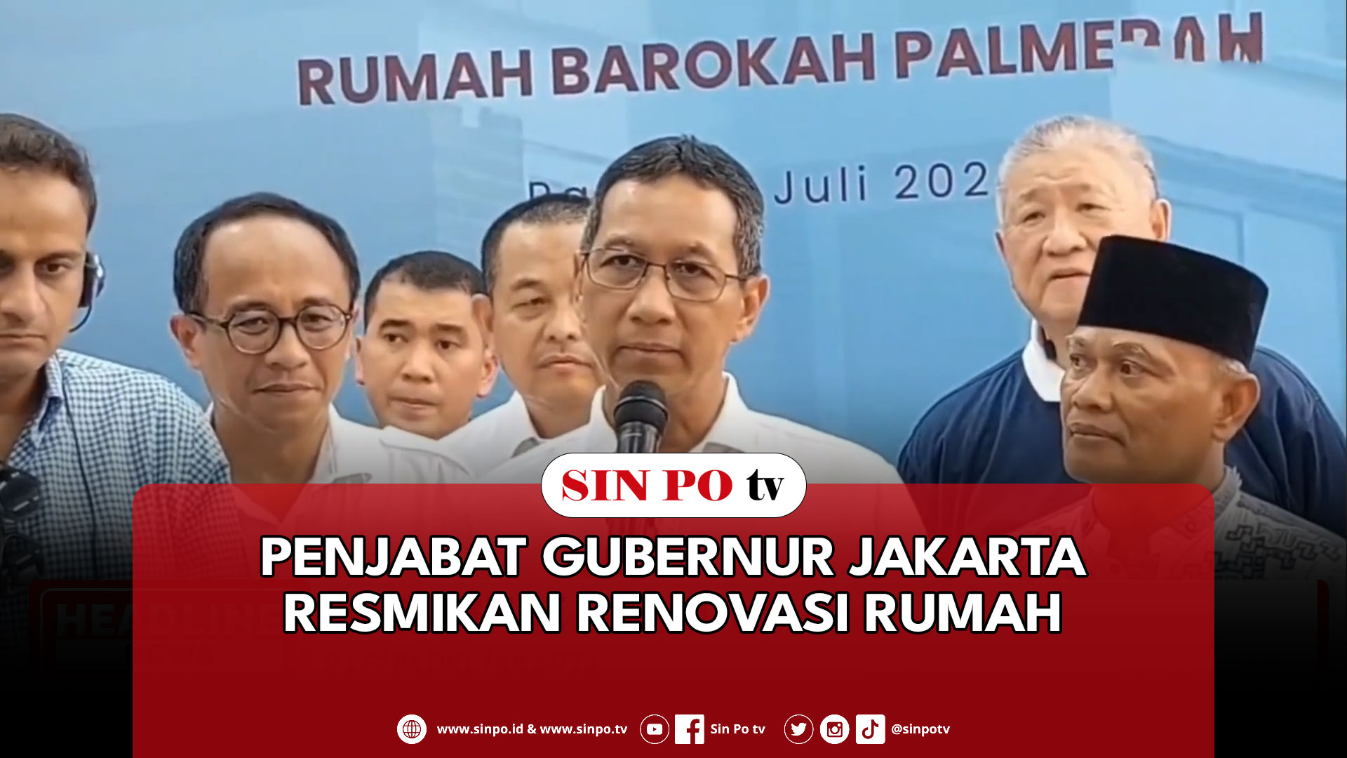 Penjabat Gubernur Jakarta Resmikan Renovasi Rumah