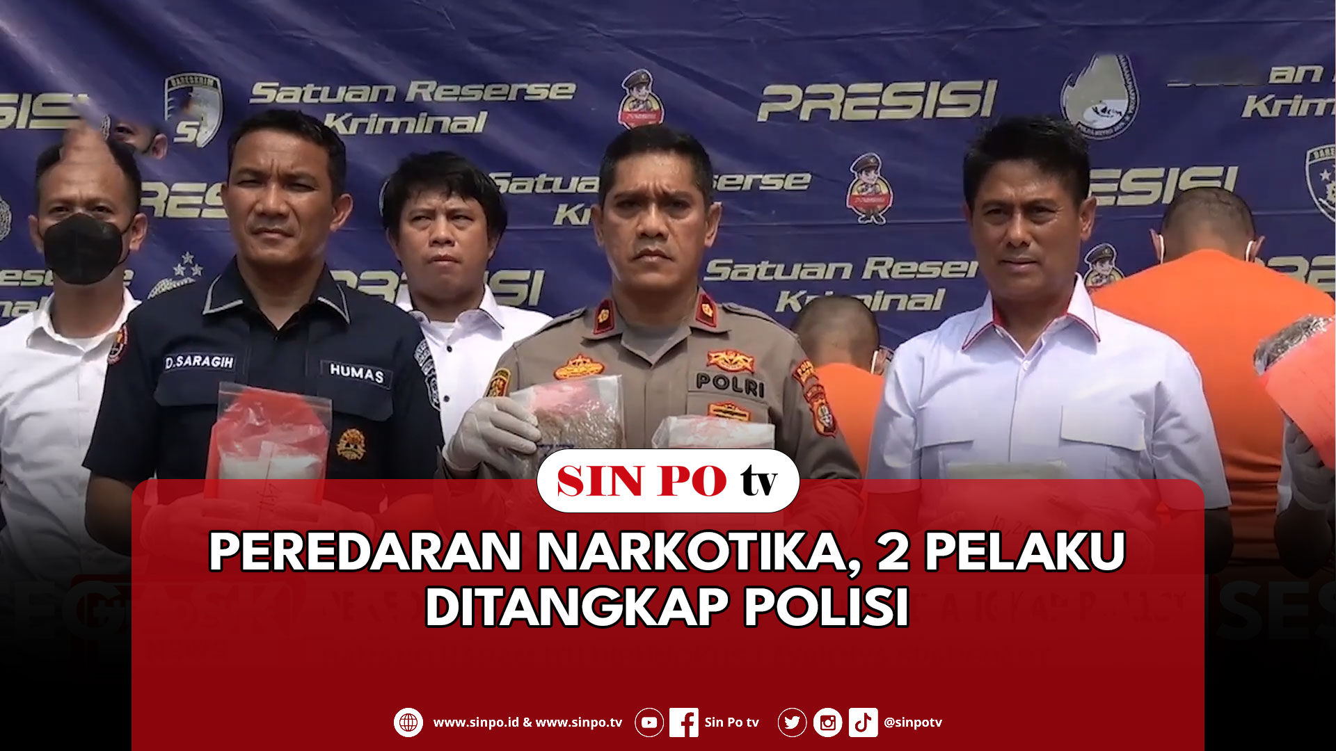 Peredaran Narkotika, 2 Pelaku Ditangkap Polisi