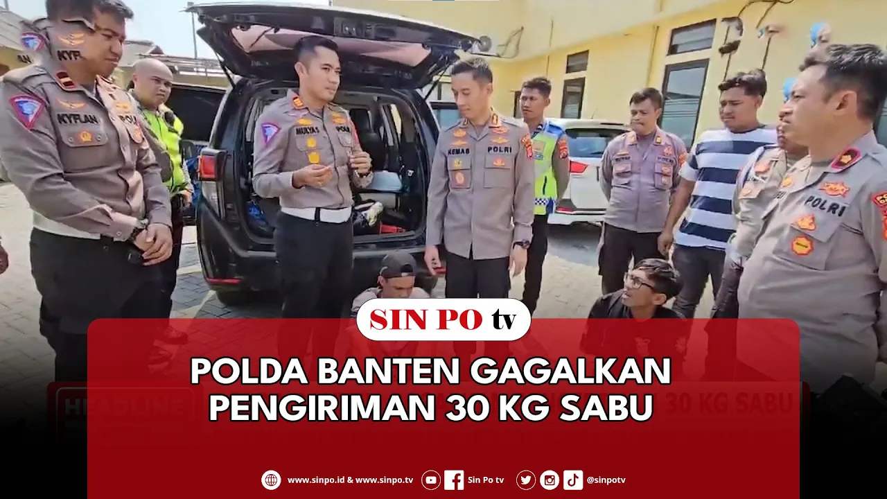 Polda Banten Gagalkan Pengiriman 30 Kg Sabu