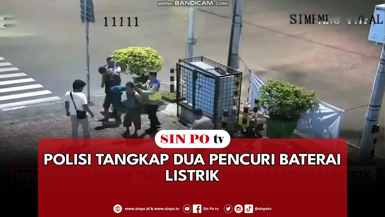 Polisi Tangkap Dua Pencuri Baterai Listrik