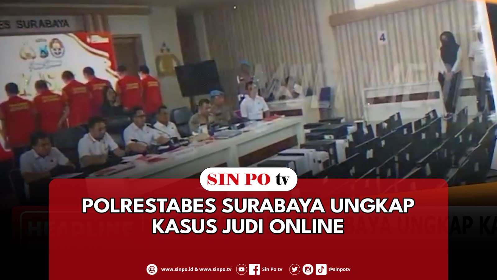 Polrestabes Surabaya Ungkap Kasus Judi Online