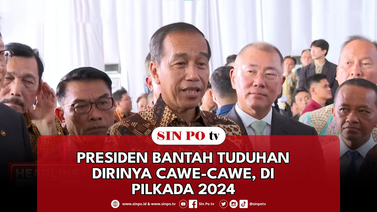 Presiden Bantah Tuduhan Dirinya Cawe-Cawe, Di Pilkada 2024