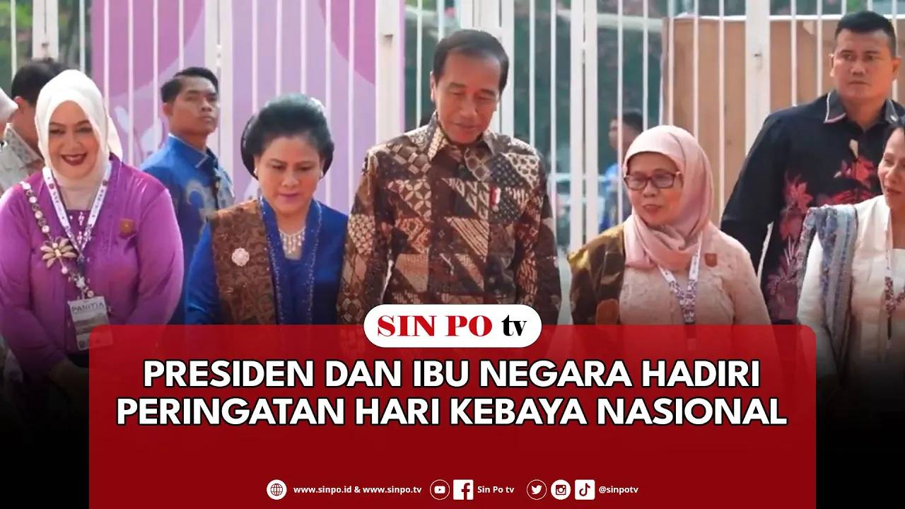 Presiden Dan Ibu Negara Hadiri Peringatan Hari Kebaya Nasional