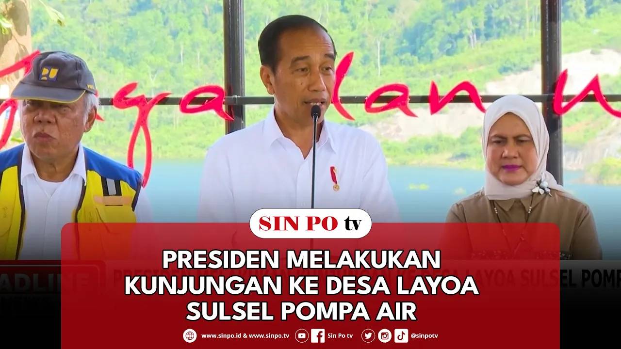 Presiden Melakukan Kunjungan Ke Desa Layoa Sulsel Pompa Air