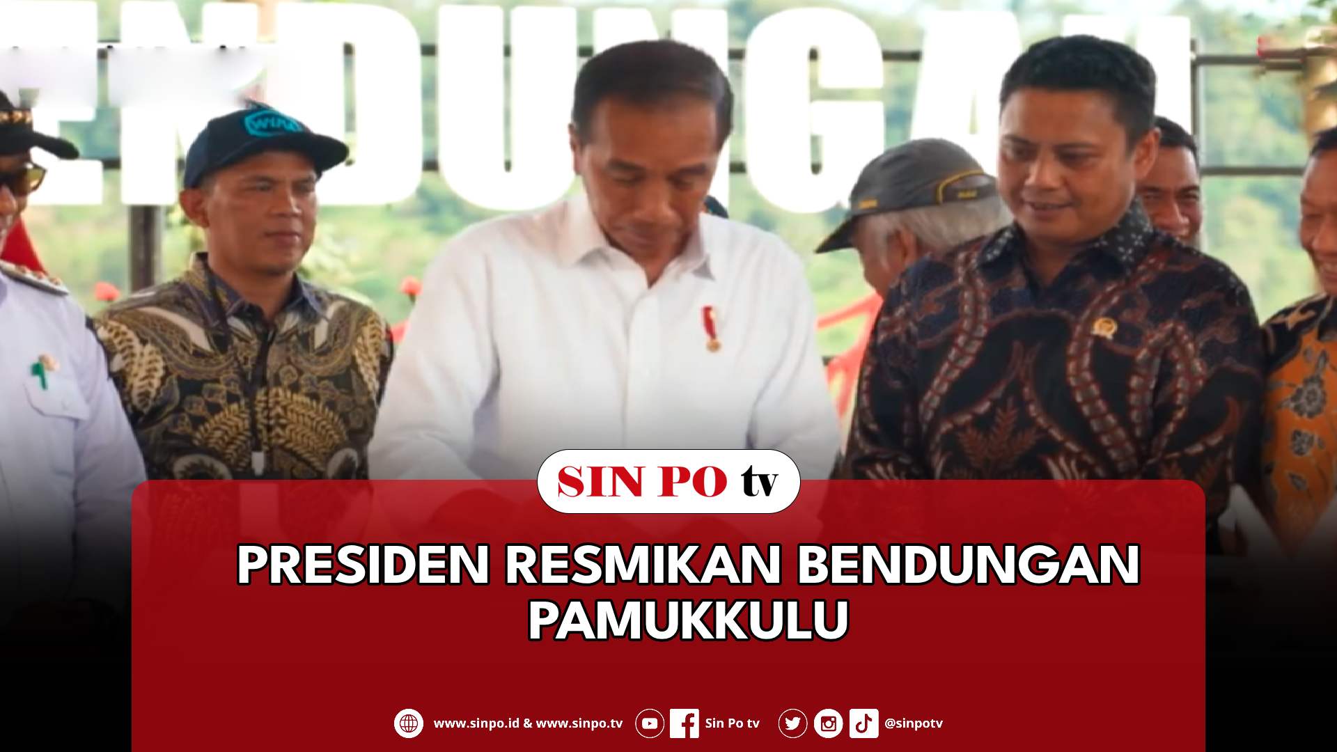 Presiden Resmikan Bendungan Pamukkulu