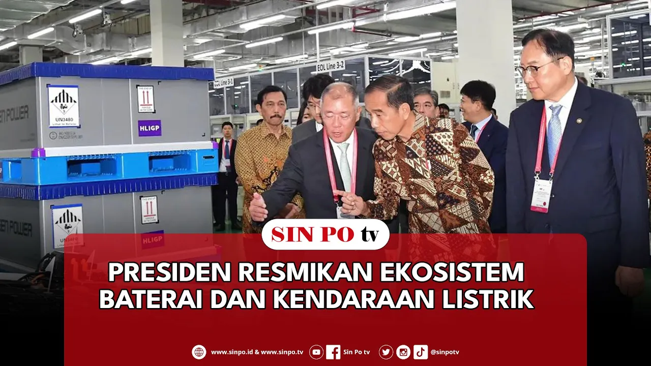 Presiden Resmikan Ekosistem Baterai Dan Kendaraan Listrik