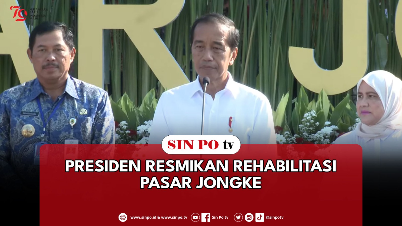 Presiden Resmikan Rehabilitasi Pasar Jongke