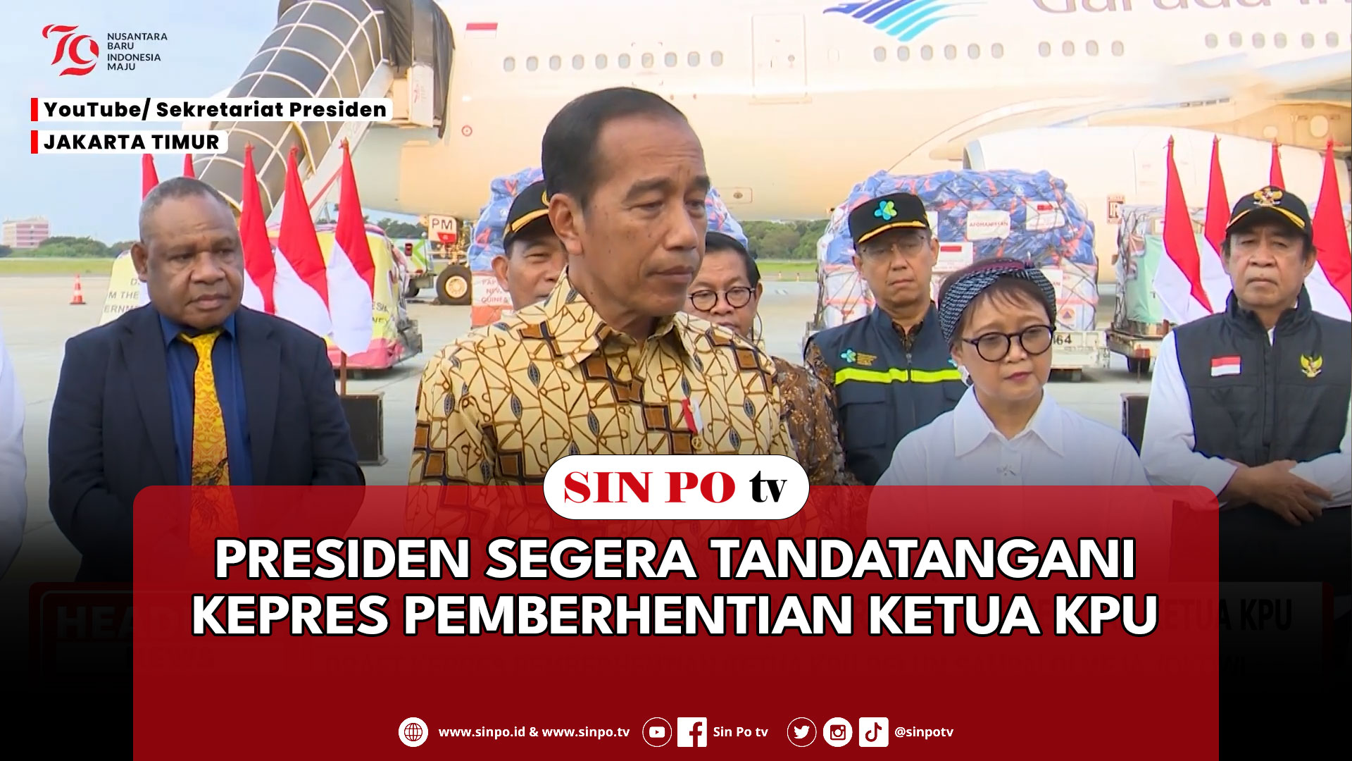 Presiden Segera Tandatangani Kepres Pemberhentian Ketua KPU