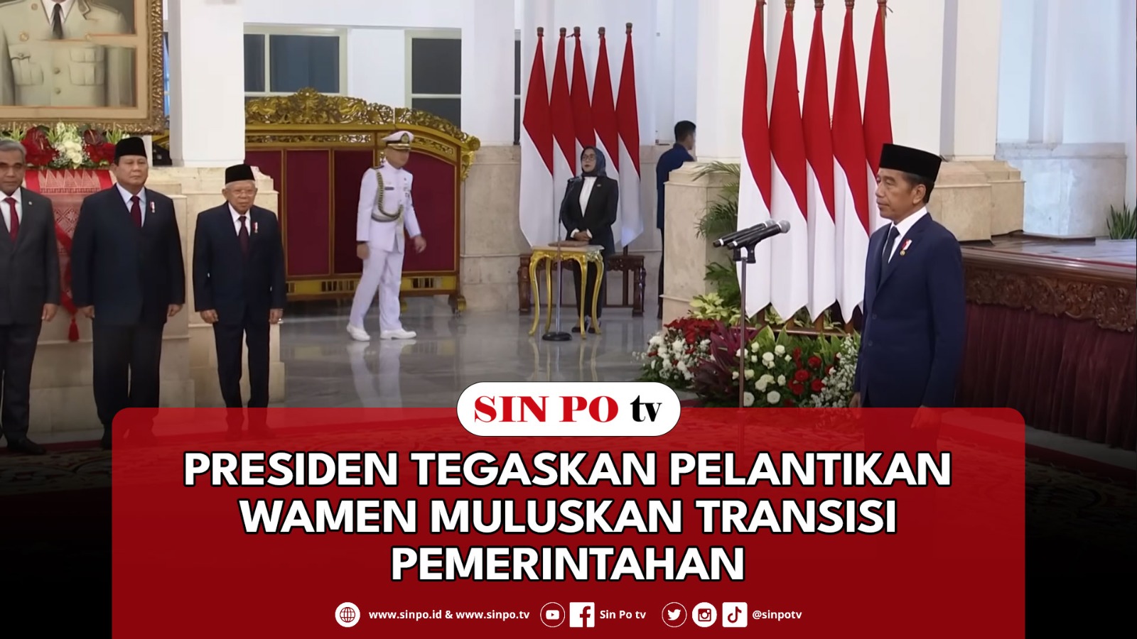 Presiden Tegaskan Pelantikan Wamen Muluskan Transisi Pemerintahan