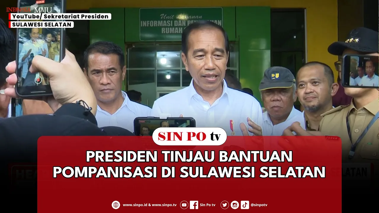 Presiden Tinjau Bantuan Pompanisasi Di Sulawesi Selatan