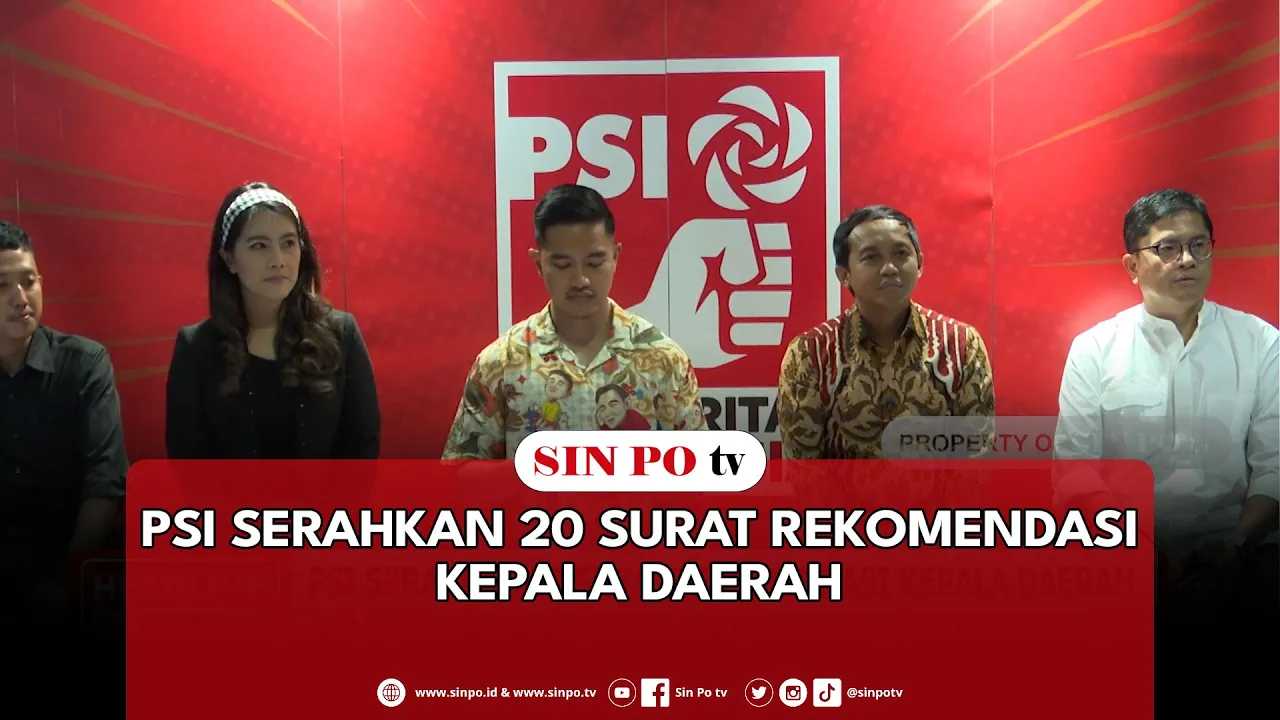PSI Serahkan 20 Surat Rekomendasi Kepala Daerah