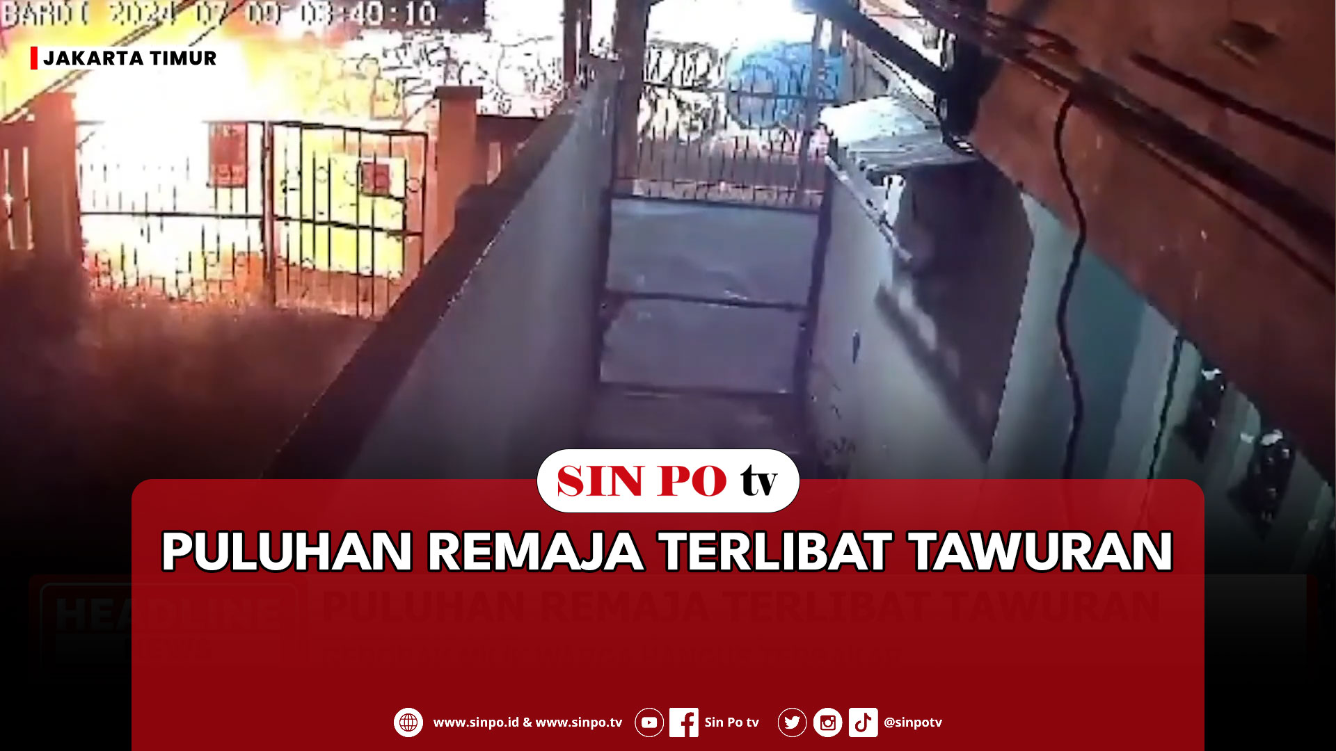 Puluhan Remaja Terlibat Tawuran