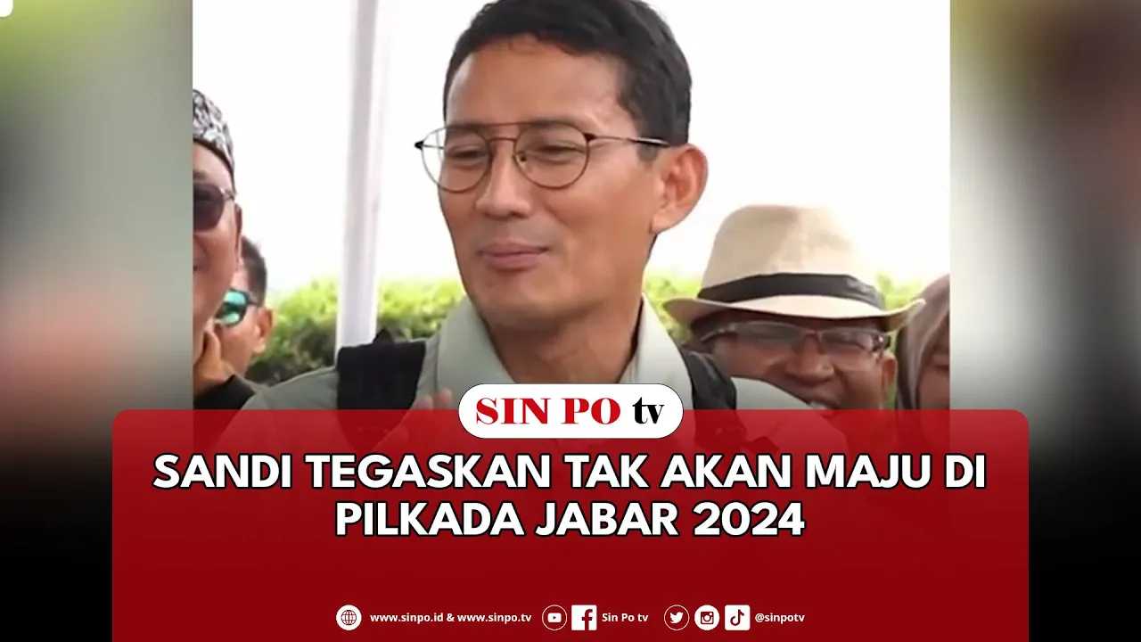 Sandi Tegaskan Tak Akan Maju Di Pilkada Jabar 2024