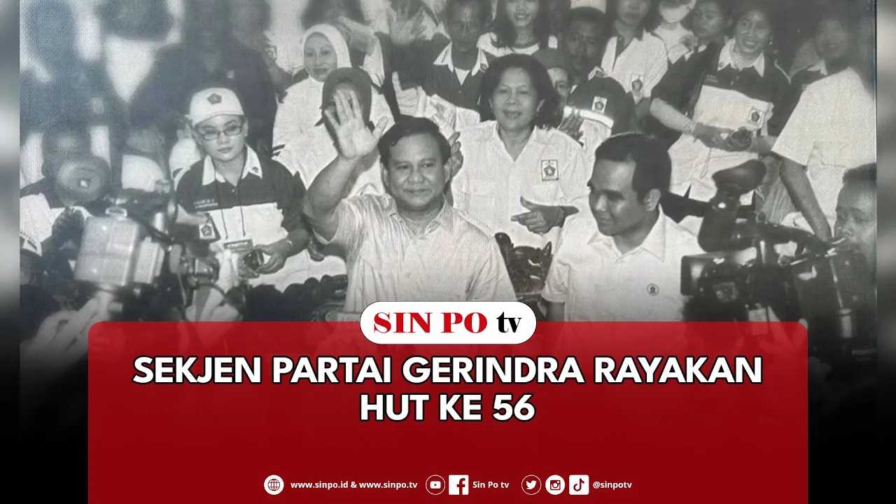 Sekjen Partai Gerindra Rayakan HUT Ke 56