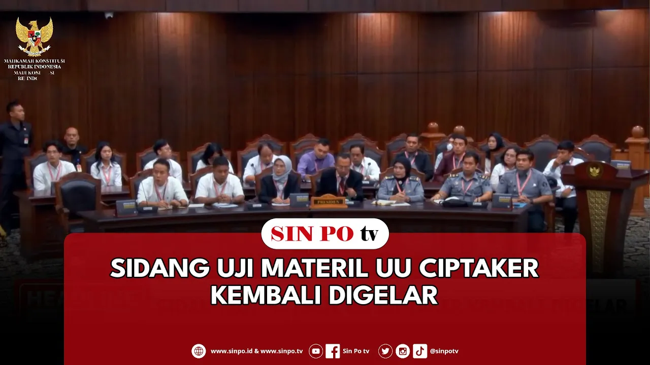 Sidang Uji Materil UU Ciptaker Kembali Digelar