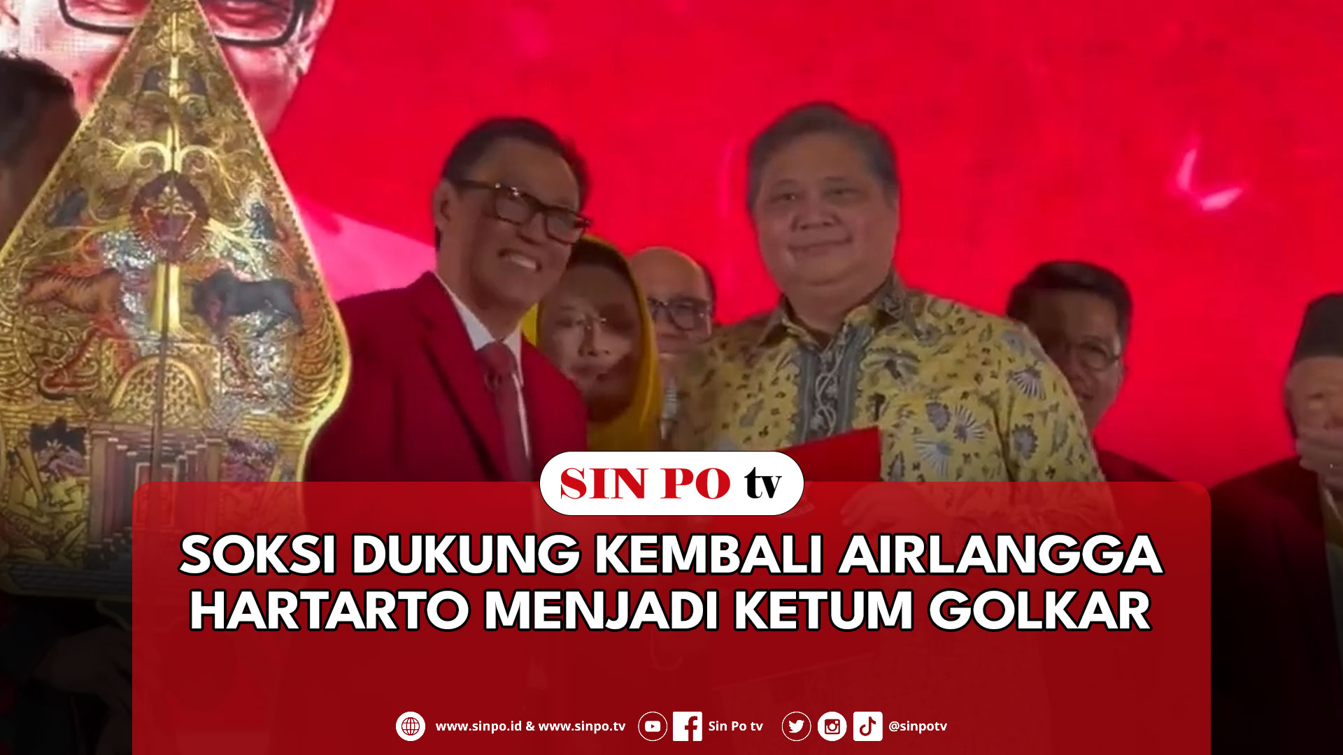 SOKSI Dukung Kembali Airlangga Hartarto Menjadi Ketum Golkar