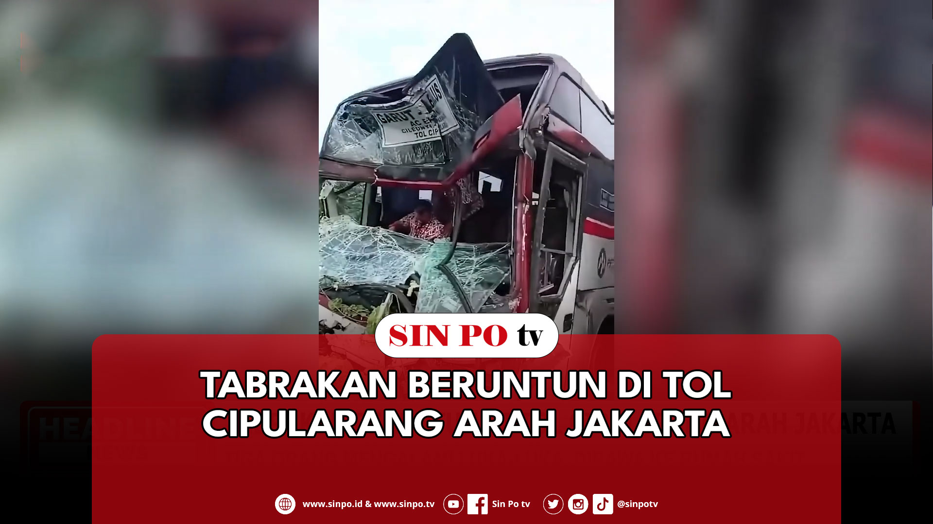 Tabrakan Beruntun Di Tol Cipularang Arah Jakarta