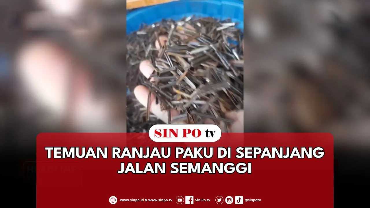 Temuan Ranjau Paku Di Sepanjang Jalan Semanggi