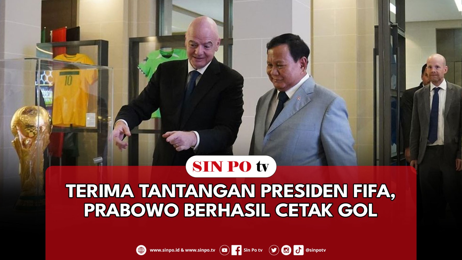 Terima Tantangan Presiden FIFA, Prabowo Berhasil Cetak Gol