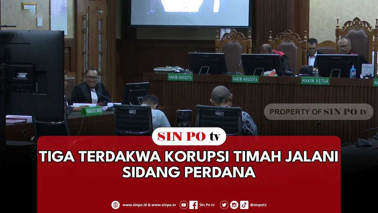 Tiga Terdakwa Korupsi Timah Jalani Sidang Perdana