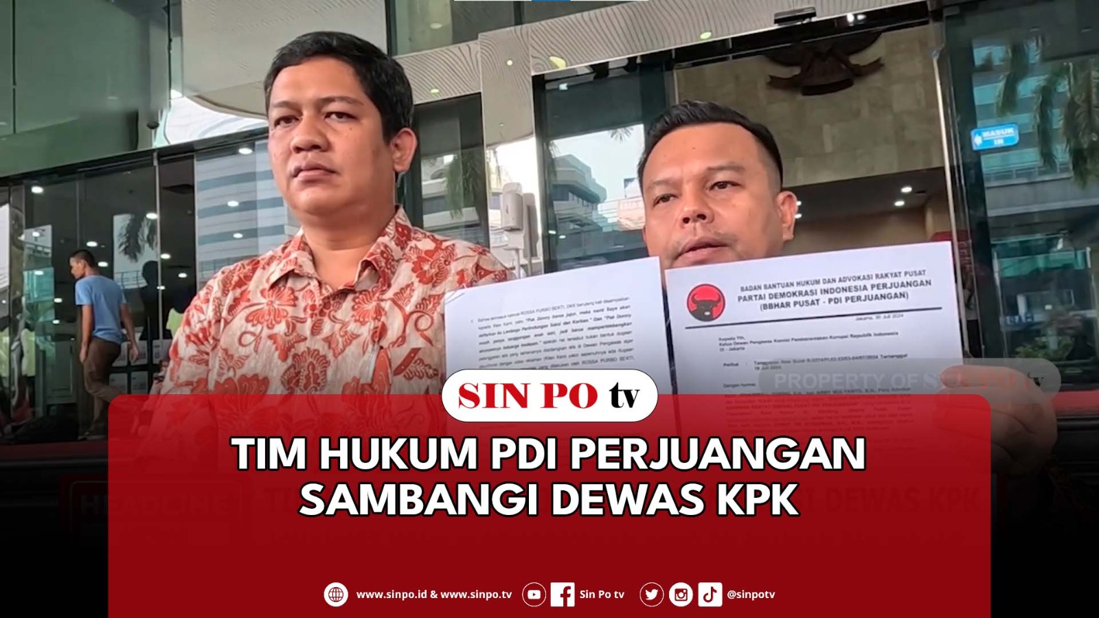 Tim Hukum PDI Perjuangan Sambangi Dewas KPK
