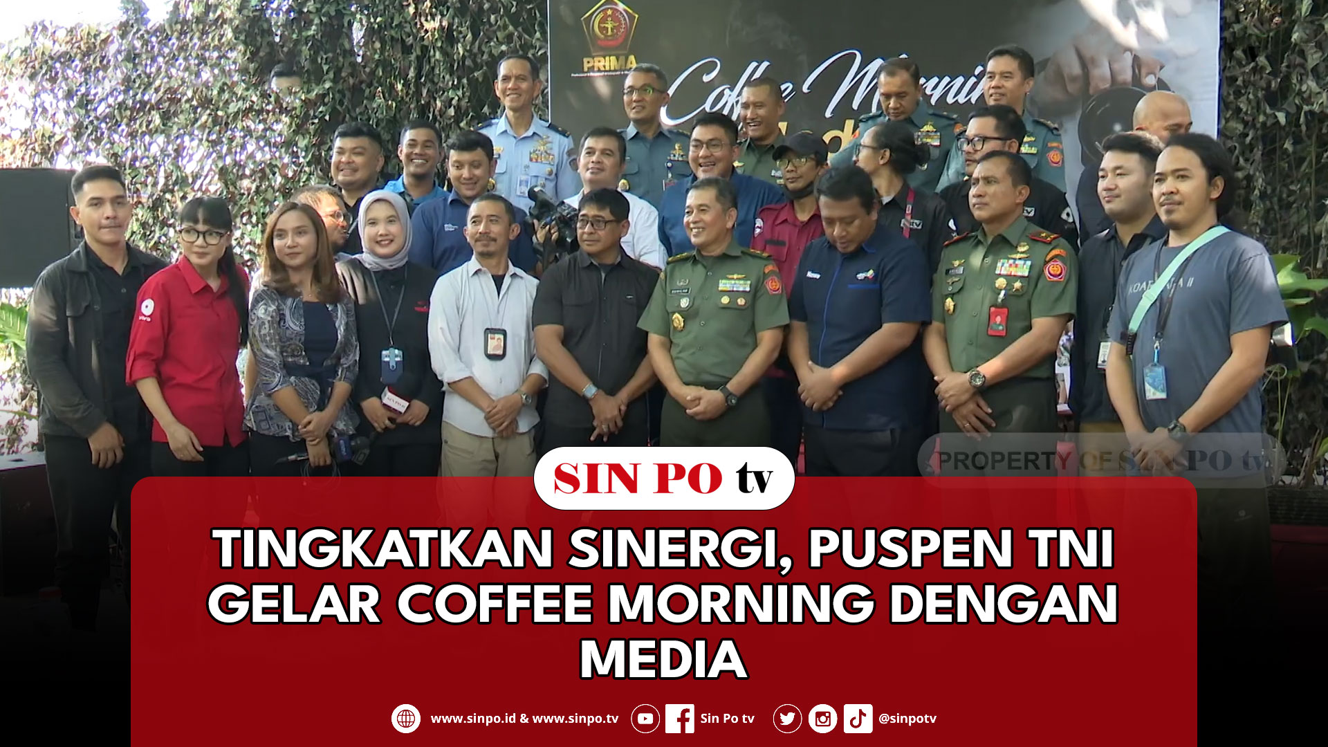 Tingkatkan Sinergi, Puspen TNI Gelar Coffee Morning Dengan Media