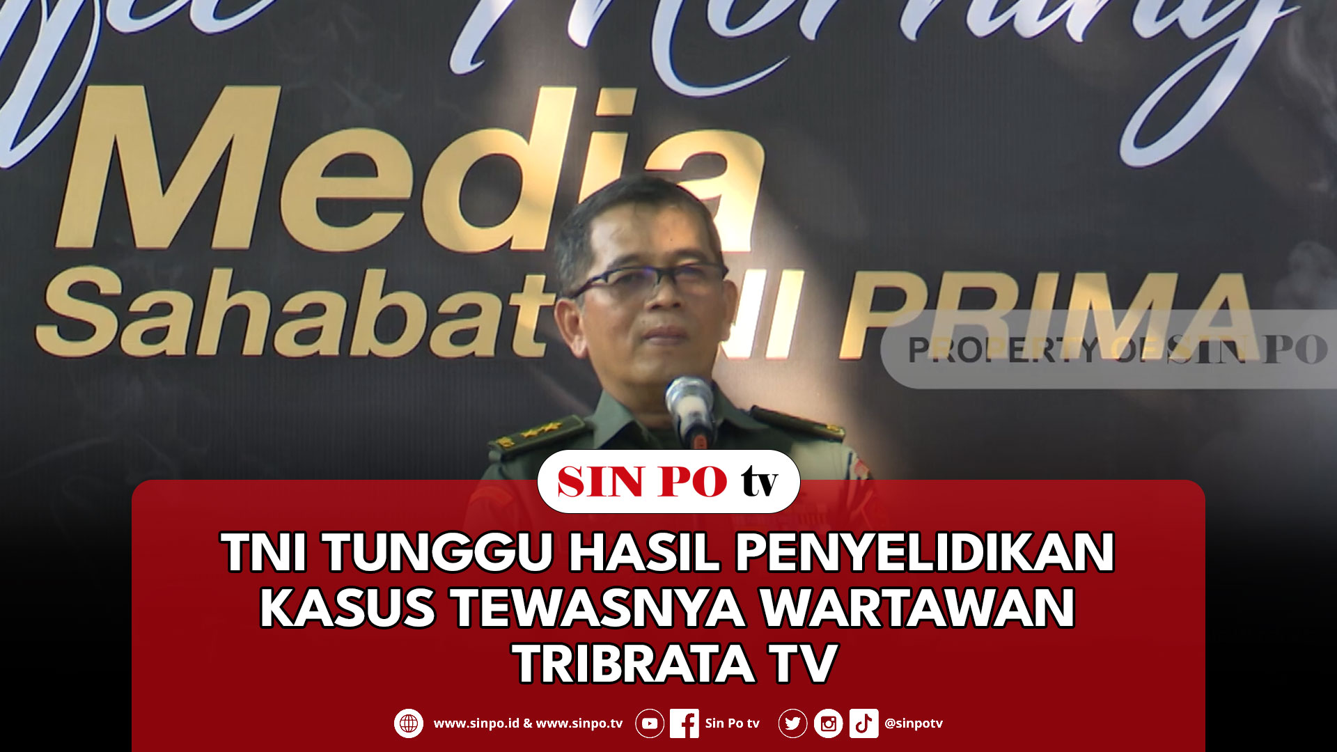 TNI Tunggu Hasil Penyelidikan Kasus Tewasnya Wartawan Tribrata TV