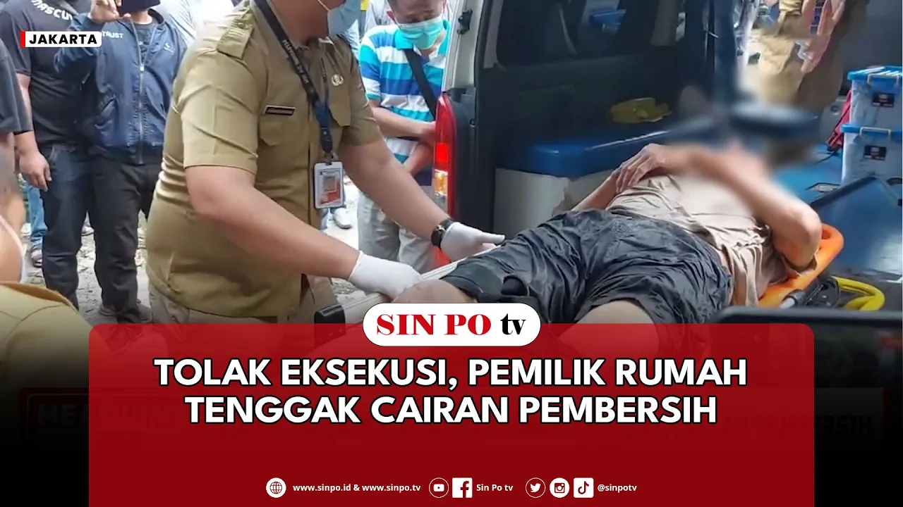 Tolak Eksekusi, Pemilik Rumah Tenggak Cairan Pembersih