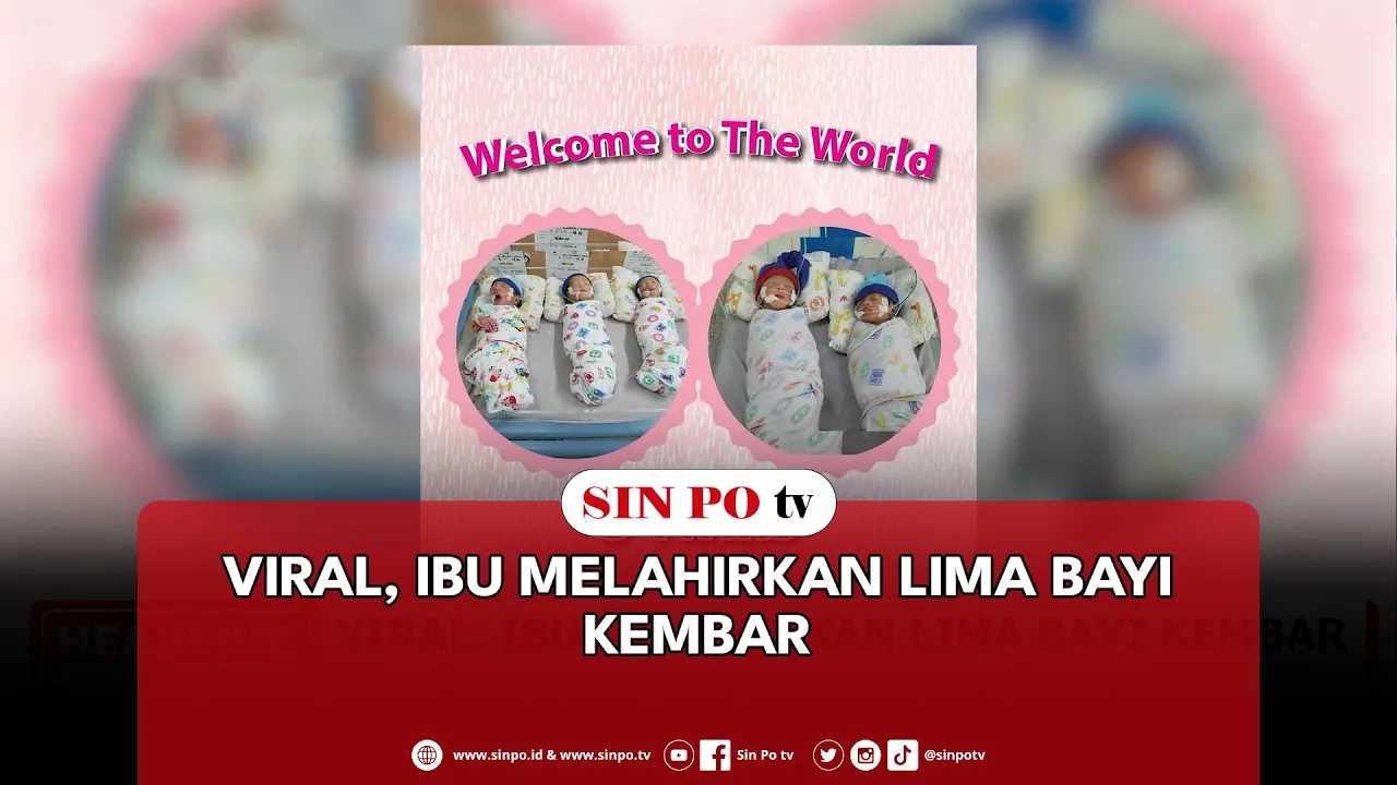 Viral, Ibu Melahirkan Lima Bayi Kembar