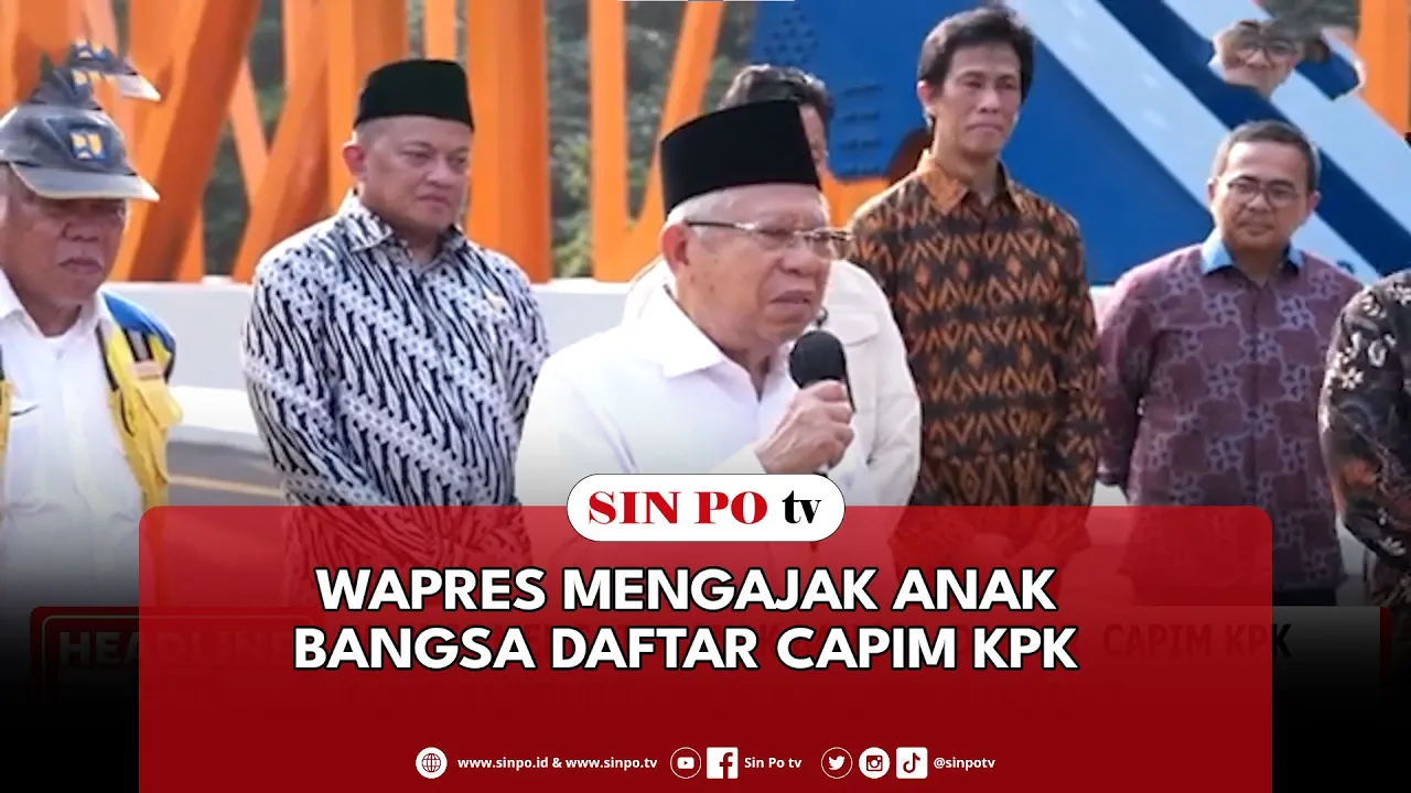 Wapres Mengajak Anak Bangsa Daftar Capim KPK