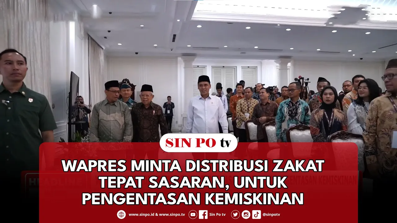 Wapres Minta Distribusi Zakat Tepat Sasaran, Untuk Pengentasan Kemiskinan