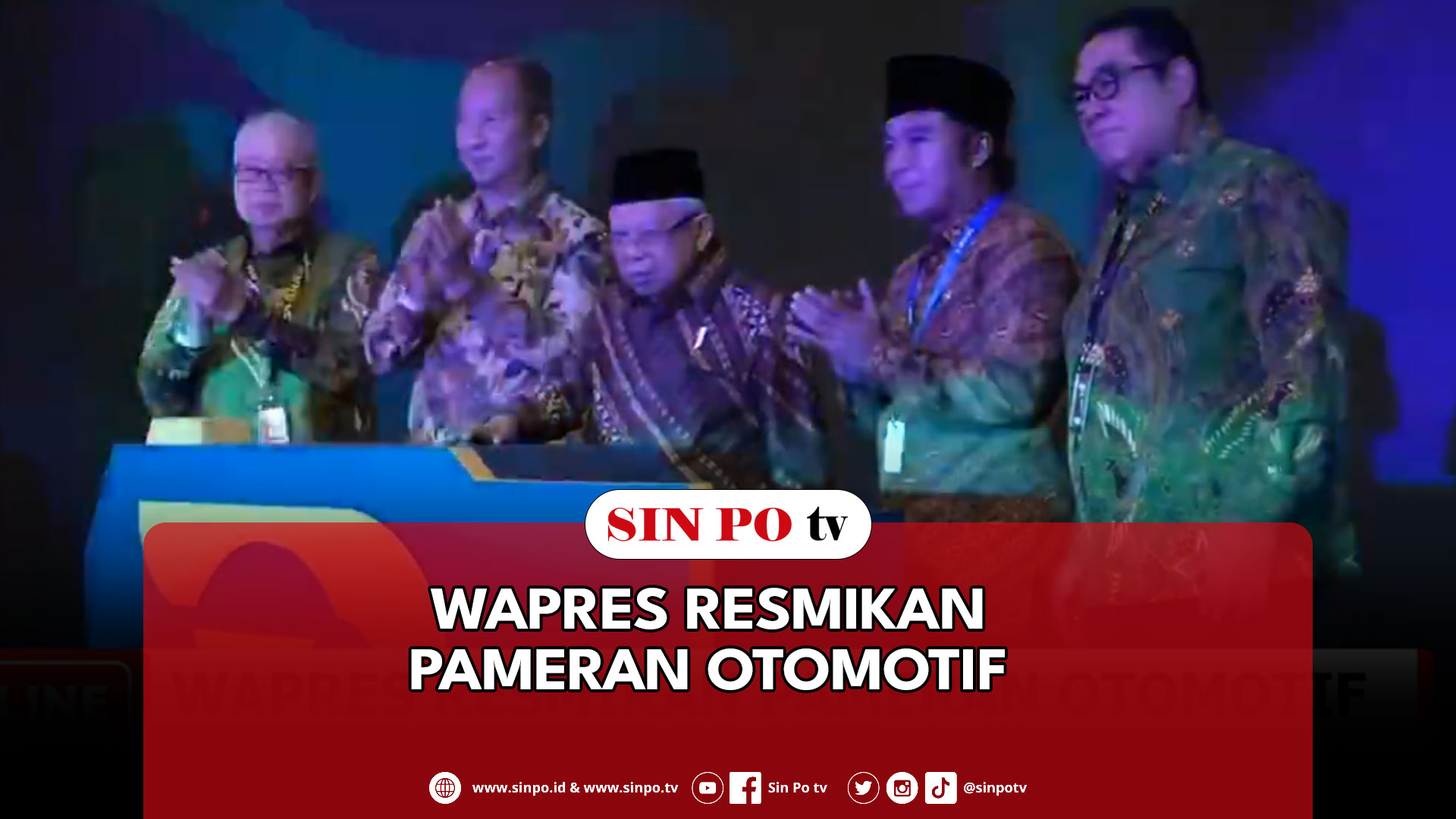 Wapres Resmikan Pameran Otomotif