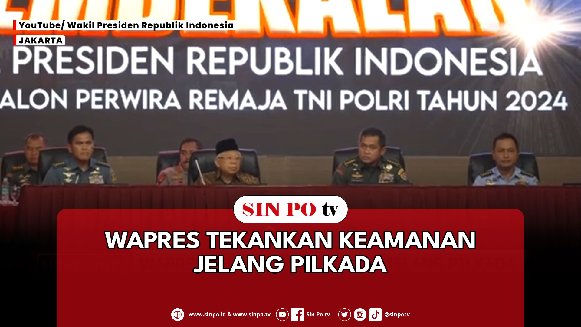 Wapres Tekankan Keamanan Jelang Pilkada