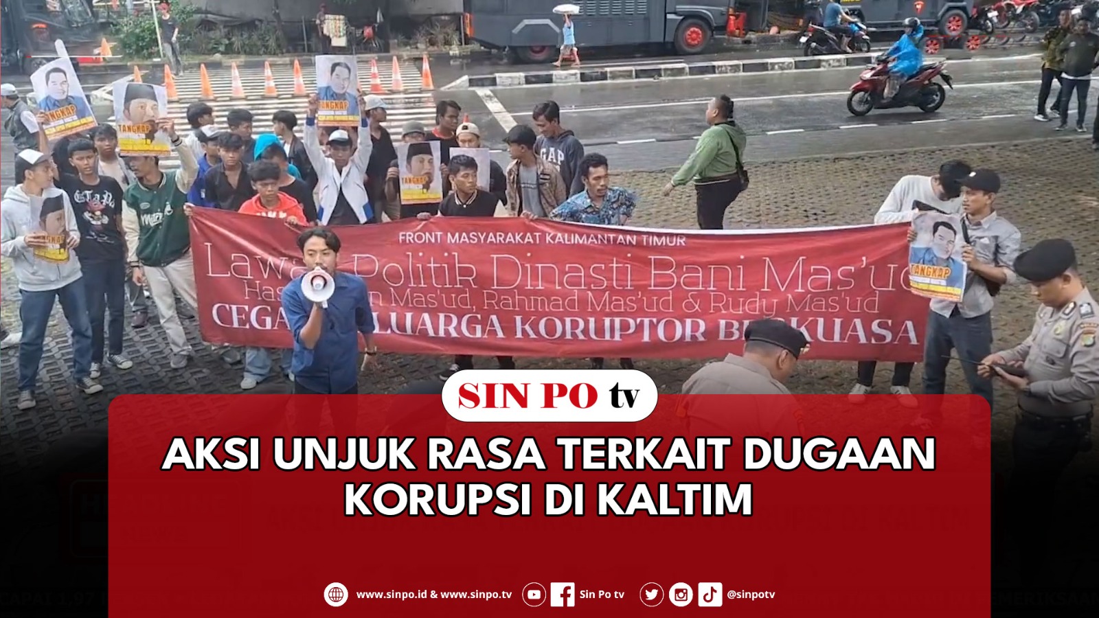 Aksi Unjuk Rasa Terkait Dugaan Korupsi Di Kaltim