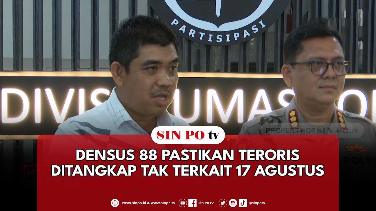 Densus 88 Pastikan Teroris Ditangkap Tak Terkait 17 Agustus