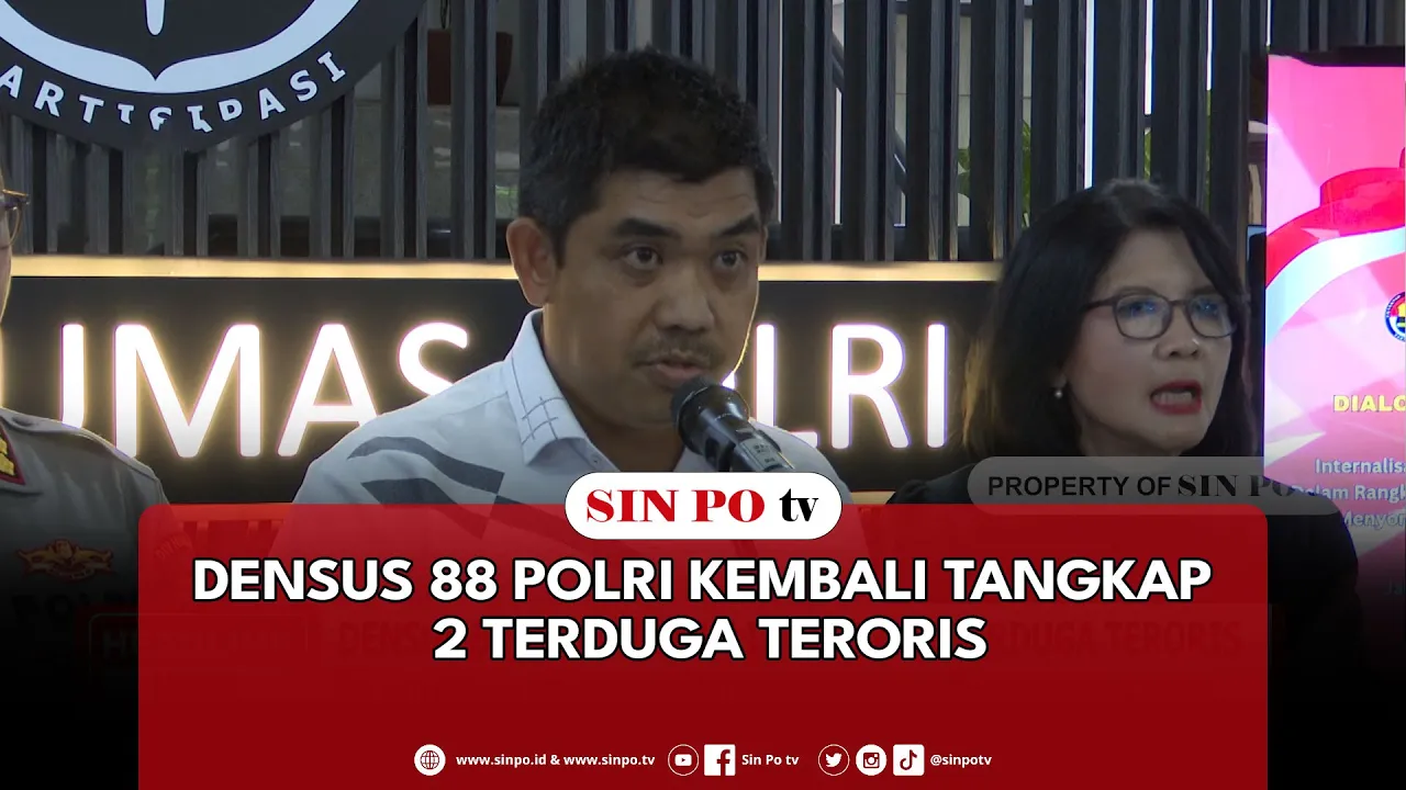 Densus 88 Polri Kembali Tangkap 2 Terduga Teroris