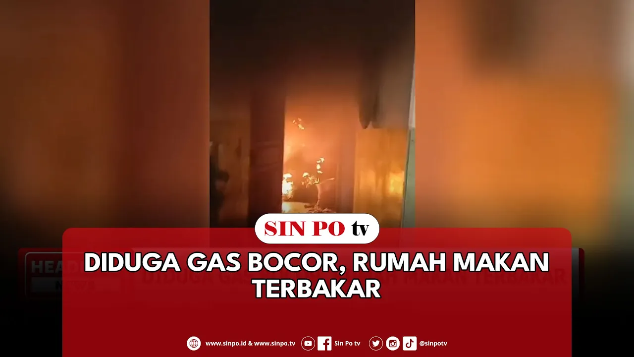 Diduga Gas Bocor, Rumah Makan Terbakar