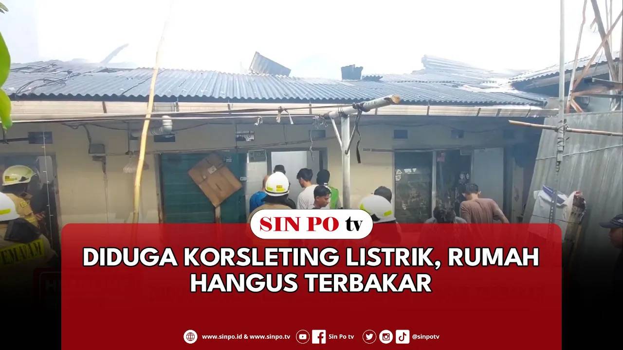 Diduga Korsleting Listrik, Rumah Hangus Terbakar