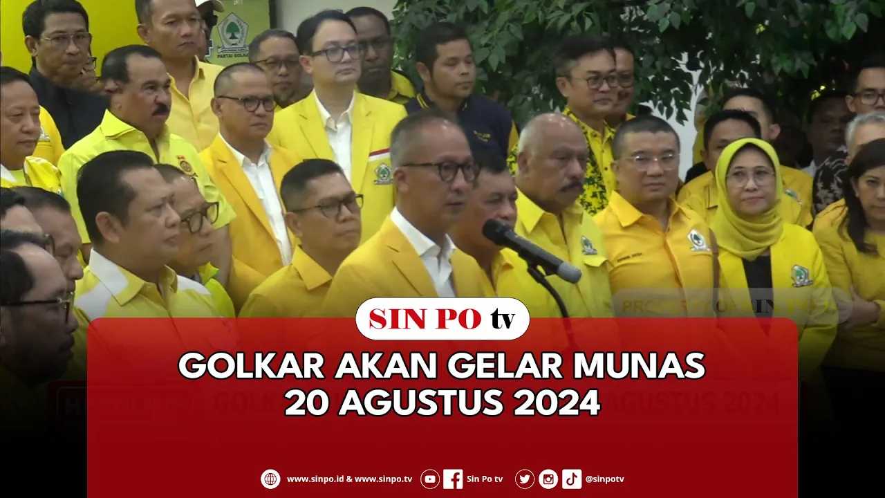 Golkar Akan Gelar Munas 20 Agustus 2024