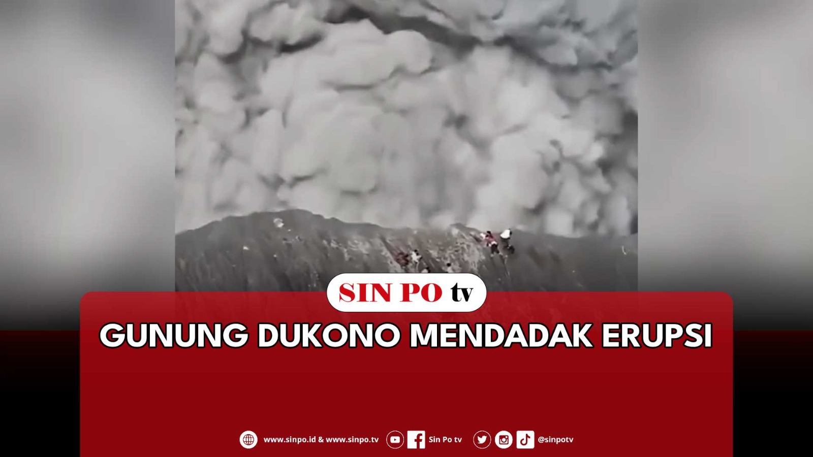 Gunung Dukono Mendadak Erupsi